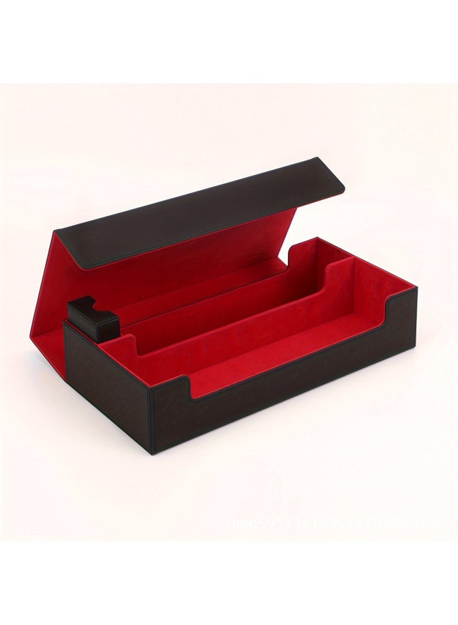 Card box for MTG commander, large 6-in -1 card storage display box with 5 pieces T